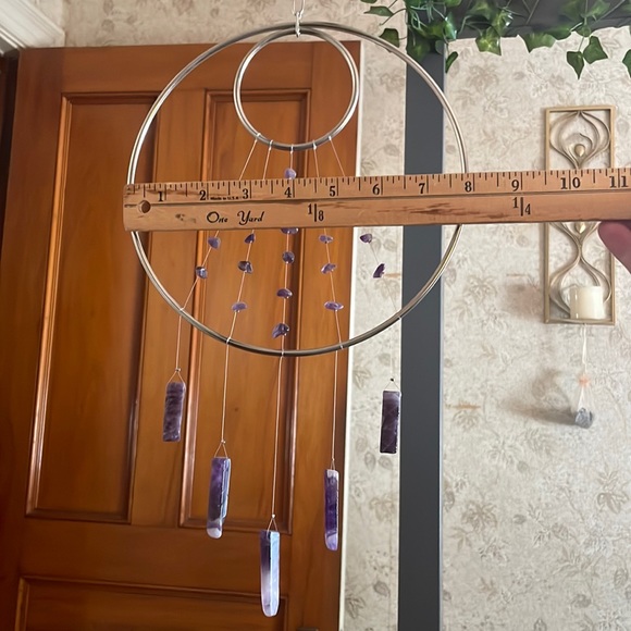 Amethyst Suncatcher Natural Crystal Healing Window Decor - Picture 8 of 8